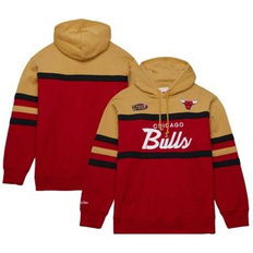 Mitchell & Ness Jackets & Sweaters Mitchell & Ness Men's Red, Gold Chicago Bulls Head Coach Pullover Hoodie Red, Gold