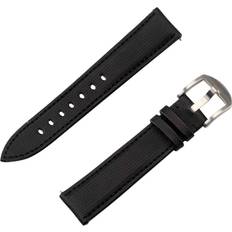 Uhrenarmbänder JT Berlin Watchband Wannsee Armband 44 mm, 40 mm, 47 mm, 43 mm, 45 mm, 46 mm, 42 mm, 41 mm M Schwarz, Edelstahl