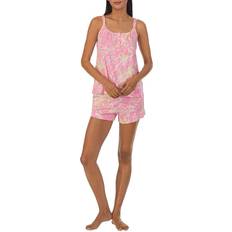 Women Sleepwear Lauren Ralph Lauren Classic Knit Boxer Pajama Set Pink Paisley