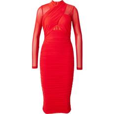 Knielange Kleider - Rot Bardot Kleid 'BAROL'