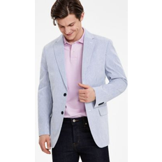 Men Coats Tommy Hilfiger Men's Modern-Fit Seersucker Sport Coat Blue/white