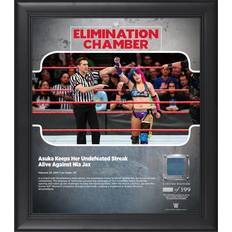 Fanatics Authentic Elimination Chamber Collage with a Piece of Match Black Framed Art 15x17"