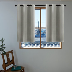 Plastic Curtains Ebern Designs Mallerie Solid Room Grommet