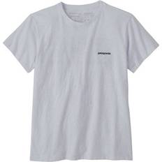 Patagonia T-skjorter Patagonia Women's P-6 Logo Responsibili-Tee - White