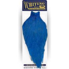 Hvite Cape & Ponchos Whiting American Rooster Cape White dyed Kingfisher Blue