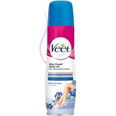 Beste Hårfjerningsprodukter Veet Silky Fresh Spray On Hair Removal Cream Sensitive Skin 150ml