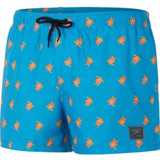 Speedo Men's Printed Leisure Swim Shorts 14" - Blue/Yellow