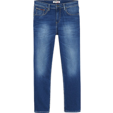 Herren - W29 Jeans Tommy Jeans Ryan Straight Relaxed Fit Jeans - Wilson Mid Blue Stretch