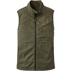 L.L.Bean Men's Performance Fleece Lined Windbreaker Vest - Dark Loden