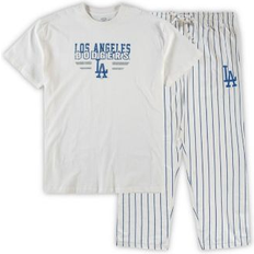 Men - White Pajamas Concepts Sport Men's White, Royal Los Angeles Dodgers Big and Tall Pinstripe Sleep Set White, Royal