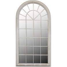 Jern Veggspeil vidaXL Garden Mirror White Veggspeil 60x116cm