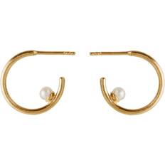 Pernille Corydon Globe Hoops - Gold/Pearls