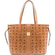 Reversible Liz Visetos Shopper Medium - Cognac