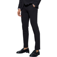 boohooMAN Jersey Skinny Suit Trousers - Black