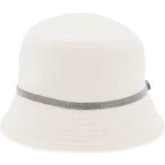 Linen - Men Headgear Brunello Cucinelli Shiny Band Bucket Hat With