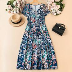 Clothing Shein Ladies' Fashionable Printed Summer Long Dress