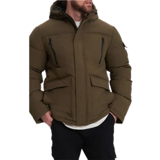 Noize Midweight Hooded Puffer Jacket - Uniform Green