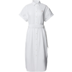 Herren - XXL Kleider Polo Ralph Lauren Mid Length Shirt Dress - White