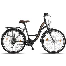 Junior City Bikes Licorne Bike Stella Premium Dutch Bicycle - Black Unisex