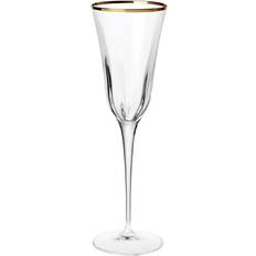 Gold Champagne Glasses Vietri Optical Gold Champagne Glass 7fl oz