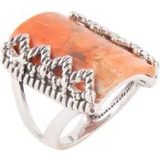 Orange Rings Sluice Orange Coral Ring