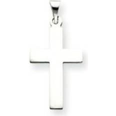 White Gold - Women Charms & Pendants Goldia Finest 14K White Cross Pendant