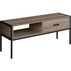 Furniture Monarch Specialties Plateau Dark Taupe TV Bench 47.5x20"
