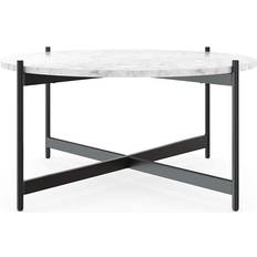 Nathan James Piper White/Black Coffee Table 36"