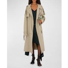 Silk Outerwear Burberry Belted Trench Coat