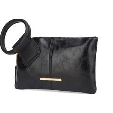 Clutches MKF Collection by Mia K. MKF-WOS101BK Simone Clutch & Wristlet, Black