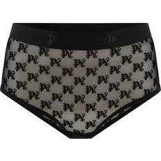 Damen Unterhosen Palm Angels Black Monogram Briefs Black