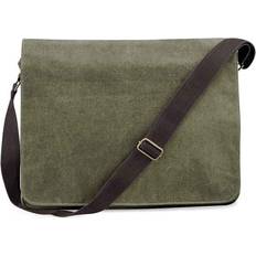 Grønne Messengervesker Quadra Vintage Messenger Bag Green One Size