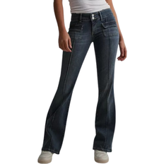 Dame - Joggebukser Bukser & Shorts Nelly Low Waist Bootcut Pocket Jeans - Vintage Blue Denim