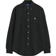 Herre - Svarte Skjorter Polo Ralph Lauren Featherweight Mesh Shirt - Polo Black