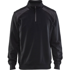 Blåkläder 33531158 Sweater With Collar - Black/Dark Gray