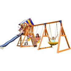 Playground SportsPower Willow Creek Wooden Swing Set