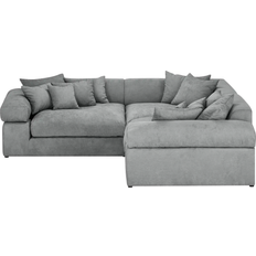 Kunststoff Sofas Smart Lianea Silver/Gray Sofa 283cm 4-Sitzer