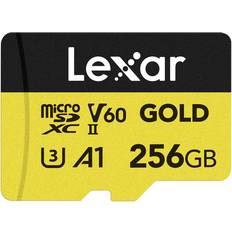 LEXAR 256 GB Memory Cards LEXAR Professional GOLD microSDXC Class 10 UHS-II U3 V60 A1 280/180MB/s 256GB