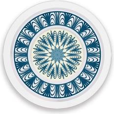 GZHJMY Printed Round Floral Mandala Coaster 3.9" 2