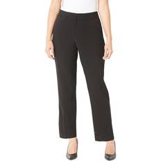 Pants Catherines Plus Women's Right Fit Moderately Curvy Slim Leg Pant in Black Size W