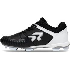 Women Baseball Shoes RIP-IT Women's Ringor Flite Pitching Molded Softball Cleats Cleats 7.5 Black/White