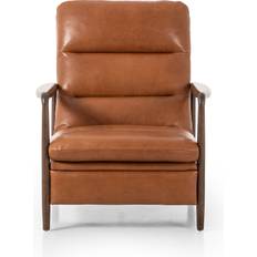 Adjustable Seat Armchairs AllModern Karra Cognac/Red Brown Armchair 39.8"
