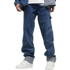 Jeans shorts herren baggy Karl Kani OG Stripe Block Denim Baggy Workwear Pants - Blue/White
