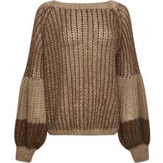 Noella Liana Knit Sweater - Brown/Camel