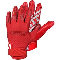 Gloves Battle Triple Threat Youth Receiver Gloves Red