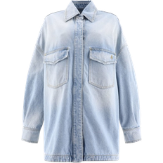 Denim Jackets - Women The Attico Short Coat - Sky Blue