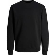 Jack & Jones Plain Crew Neck Sweatshirt - Black