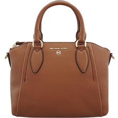 Michael Kors Women's Sienna Medium Pebbled Leather Satchel - Brown