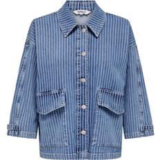 Only Kirsi Oversize Denim Shirt - Blue/Light Blue Denim