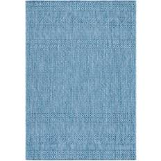 Safavieh Courtyard Aqua/Navy Blue